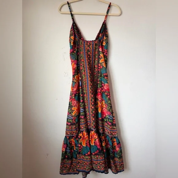 FARM RIO STITCHED GARDEN LONG COVERUP - Picture 10 of 16